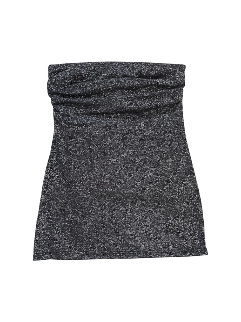 Y2K Black Sparkly Tube Top